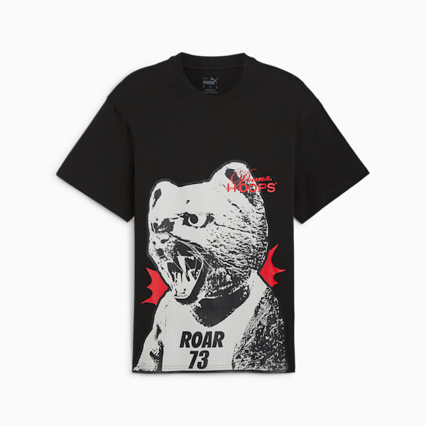 He Can Hoop Men's Basketball Tee, PUMA Black, extralarge