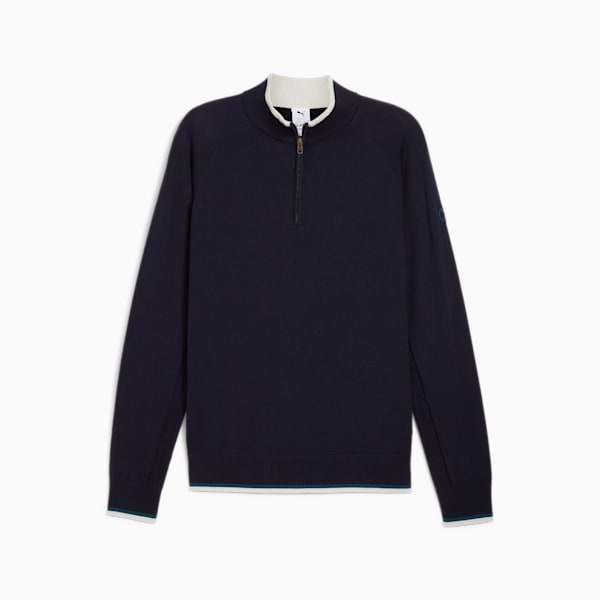 メンズ ゴルフ ARNOLD PALMER ニット 1/4 ジップ, Deep Navy, extralarge-JPN