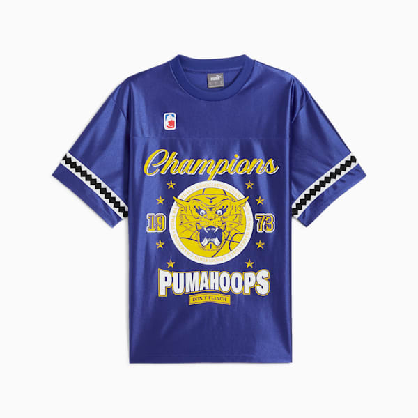 Playera de básquet PUMA Show para hombre, Lapis Lazuli, extralarge