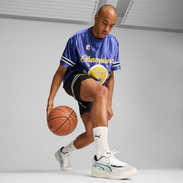 Playera de básquet PUMA Show para hombre, Lapis Lazuli, extralarge