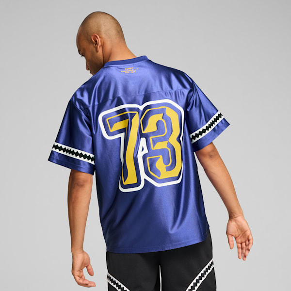 Playera de básquet PUMA Show para hombre, Lapis Lazuli, extralarge