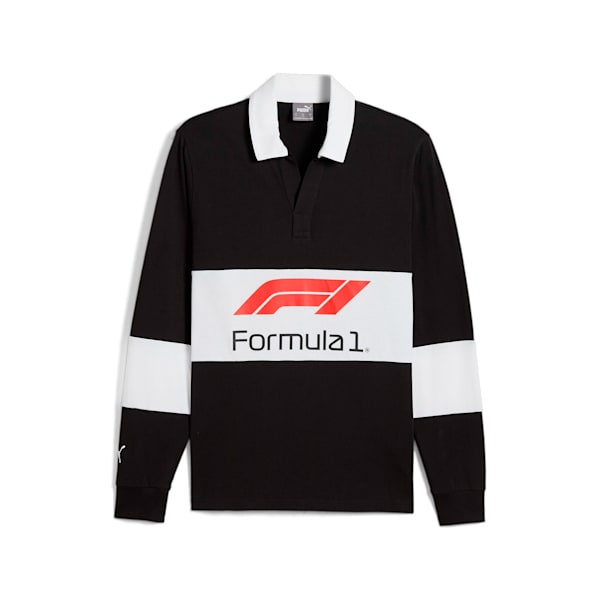 メンズ F1 ラグビー 長袖 ポロシャツ, PUMA Black, extralarge-JPN