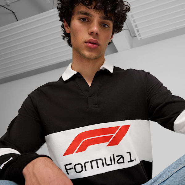 F1® Men's Rugby Polo, PUMA Black, extralarge