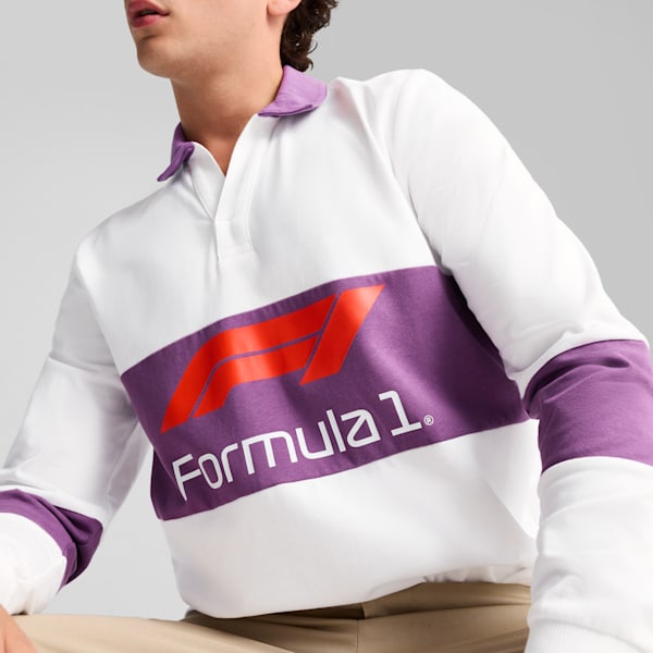 Playera tipo polo de rugby para hombre F1®, PUMA White, extralarge