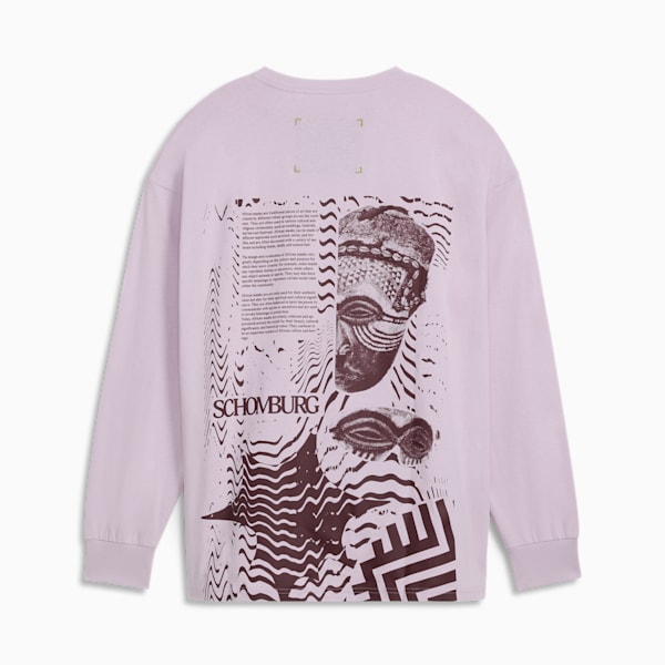 We Are Legends x Schomburg Men's Long Sleeve Tee, Spring Lavender, extralarge