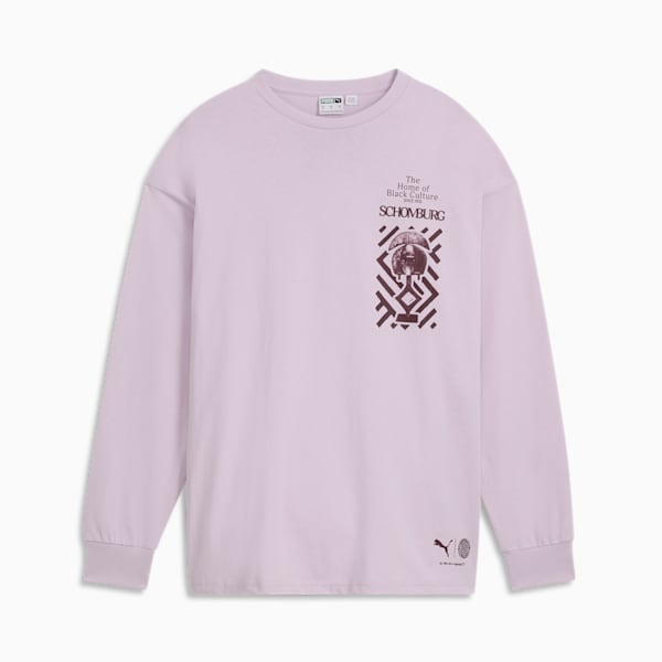 We Are Legends x Schomburg Men's Long Sleeve Tee, Spring Lavender, extralarge