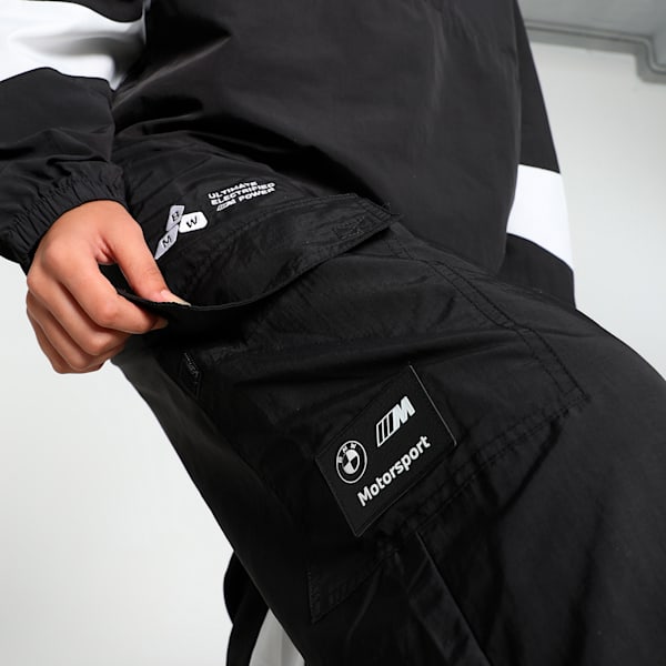 BMW M Motorsport Women's Relaxed Fit Statement Pants, PUMA Black, extralarge-IND