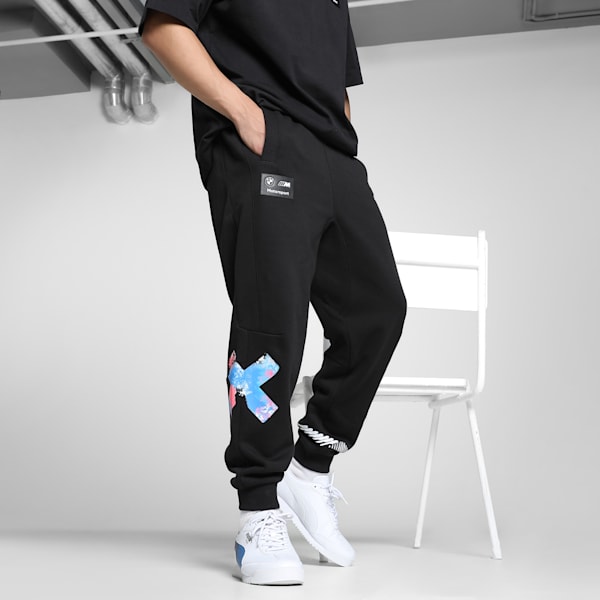 BMW M Motorsport Neon Energy Men's Relaxed Fit Pants, PUMA Black, extralarge-IND