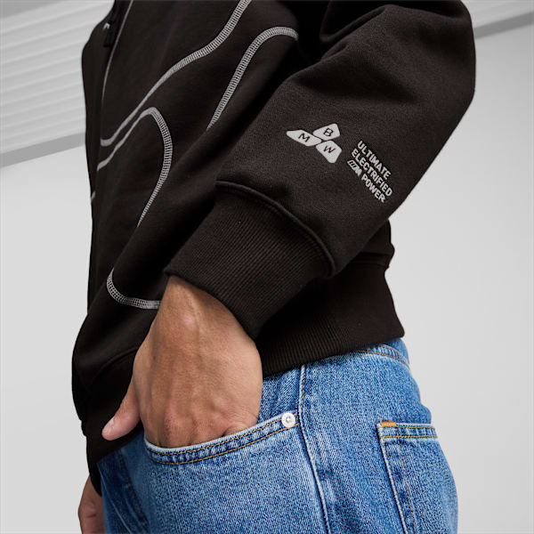 Sudadera con capucha para hombre BMW M Motorsport Statement, PUMA Black, extralarge