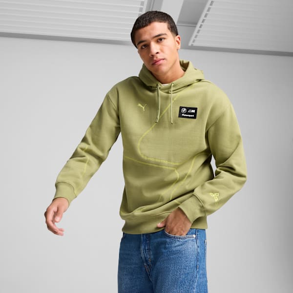 BMW M Motorsport Men's Motorsport Hoodie, Calming Green, extralarge