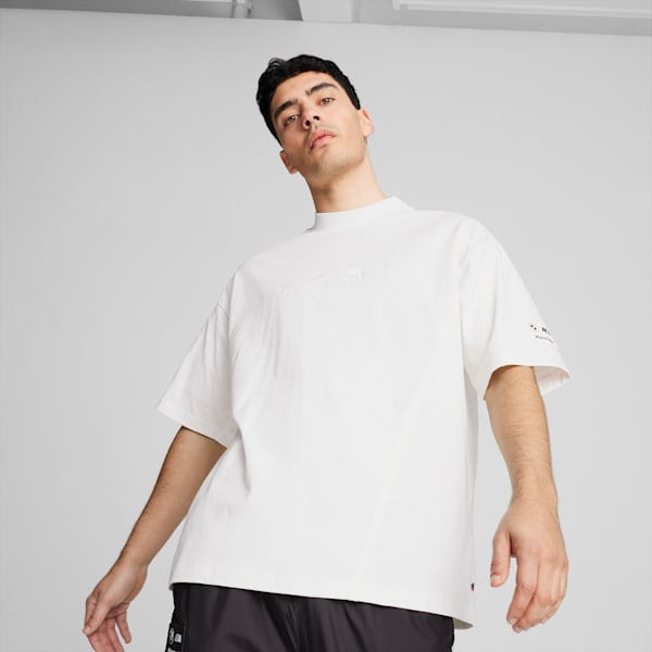 BMW M Motorsport Men's Statement Car Tee, PUMA White, extralarge