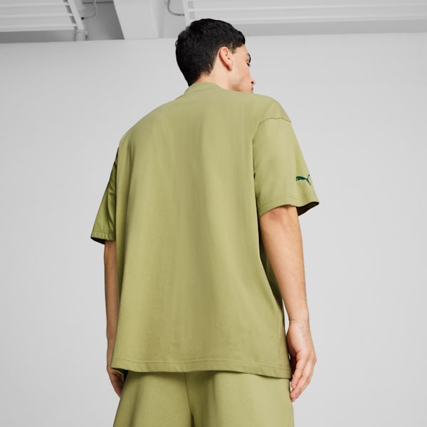 BMW M Motorsport Men's Statement Car Tee, Calming Green, extralarge