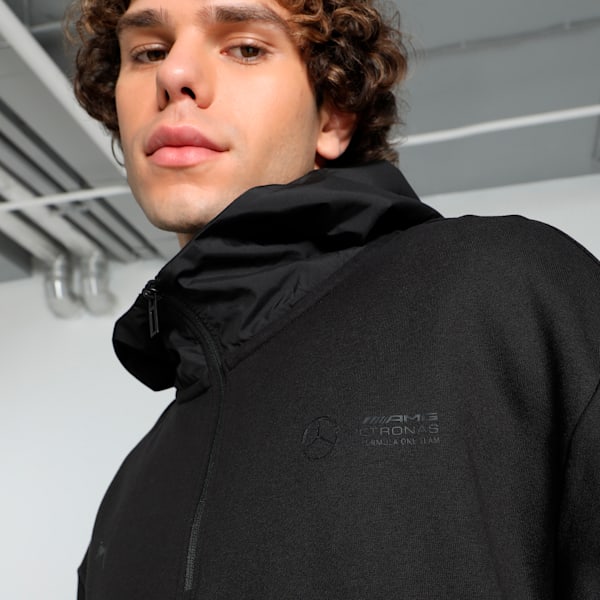 Mercedes-AMG Petronas F1® Statement Men's Relaxed Fit Motorsport Hoodie, PUMA Black, extralarge-IND