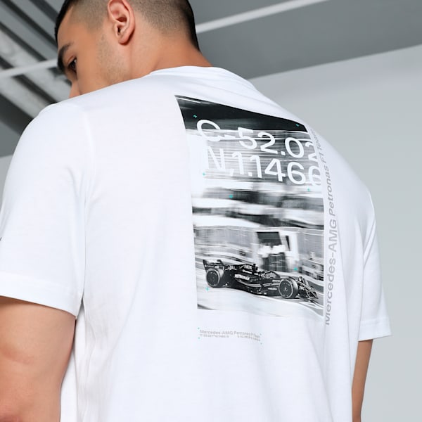 Mercedes-AMG Petronas F1® Statement Men's Motorsport Tee, PUMA White, extralarge-IND