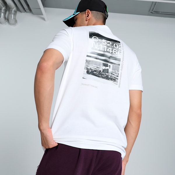 Mercedes-AMG Petronas F1® Statement Men's Motorsport Tee, PUMA White, extralarge-IND
