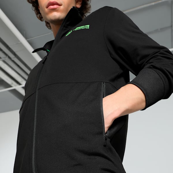 Mercedes-AMG Petronas F1® Cloudspun Men's Slim Fit Motorsport Jacket, PUMA Black, extralarge-IND