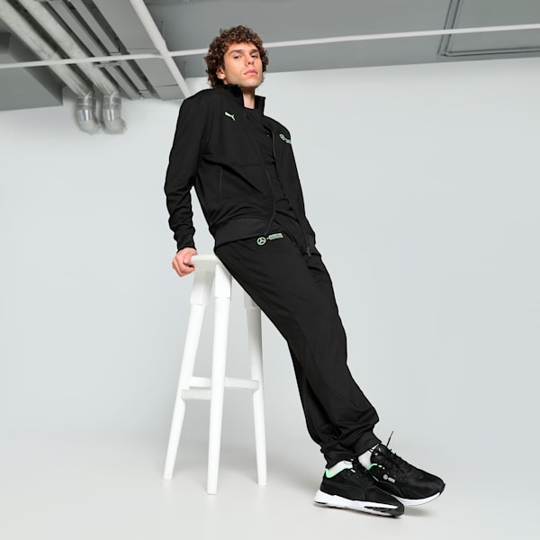 Mercedes-AMG Petronas F1® Cloudspun Men's Slim Fit Motorsport Jacket, PUMA Black, extralarge-IND