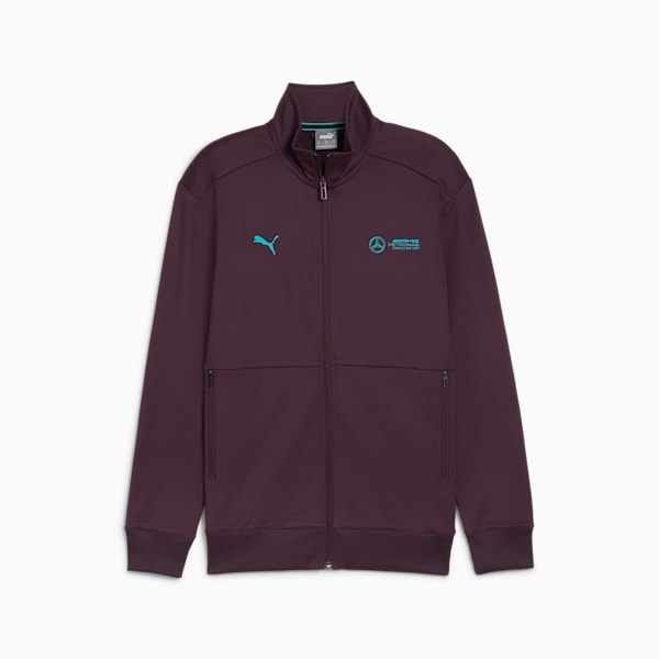 Mercedes-AMG Petronas F1® Cloudspun Men's Slim Fit Motorsport Jacket, Midnight Plum, extralarge-IND
