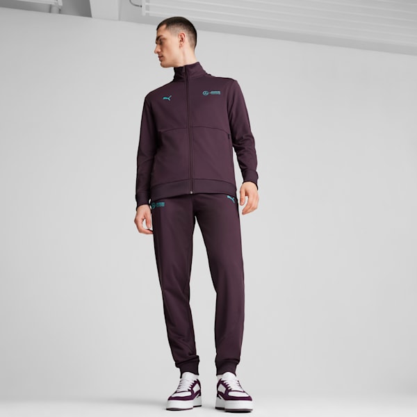 Mercedes-AMG Petronas F1® Cloudspun Men's Slim Fit Motorsport Jacket, Midnight Plum, extralarge-IND