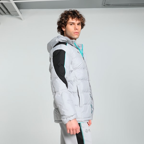 Mercedes-AMG Petronas F1® MT7+ Ecolite Men's Motorsport Padded Jacket, Team Silver, extralarge-IND