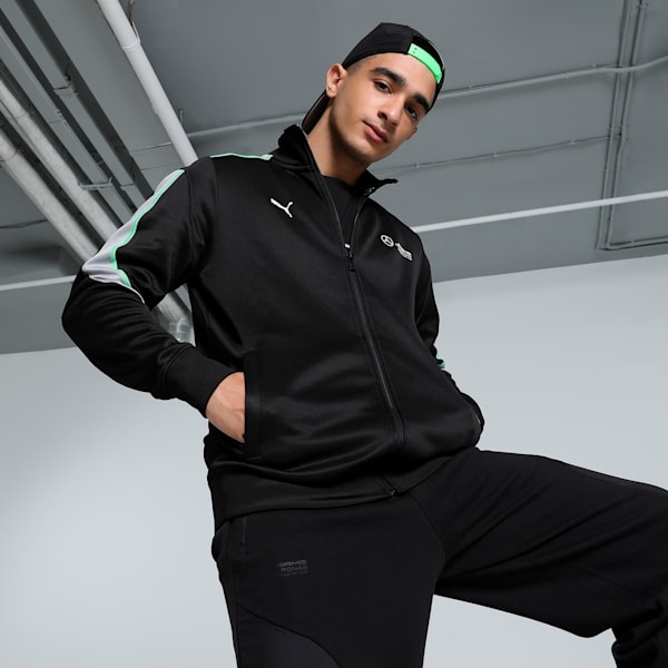 Mercedes-AMG Petronas F1® MT7+ Men's Motorsport Track Jacket, PUMA Black, extralarge-IND
