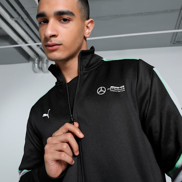 Mercedes-AMG Petronas F1® MT7+ Men's Motorsport Track Jacket, PUMA Black, extralarge-IND