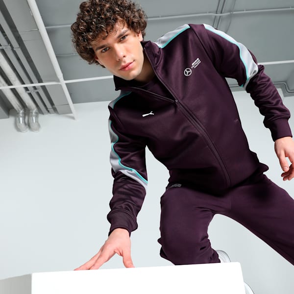 Mercedes-AMG Petronas F1® MT7+ Men's Motorsport Track Jacket, Midnight Plum, extralarge-IND