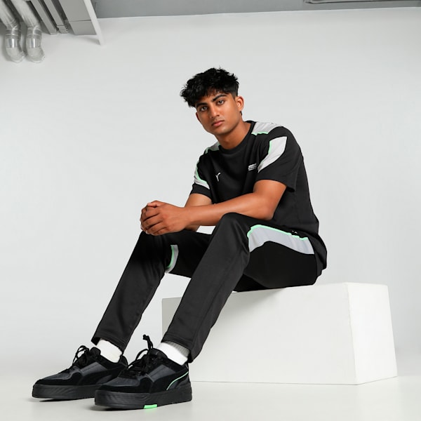 Mercedes-AMG Petronas F1® MT7+ Men's Slim Fit Motorsport Track Pants, PUMA Black, extralarge-IND