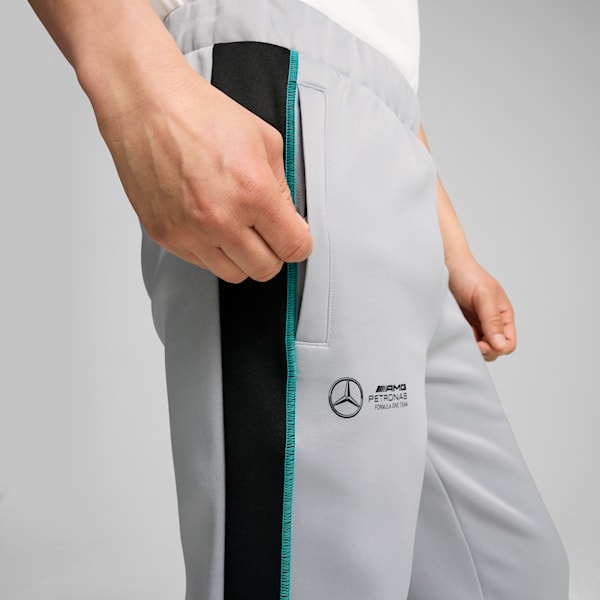 Mercedes-AMG Petronas F1® MT7+ Men's Slim Fit Motorsport Track Pants, Team Silver, extralarge-IND
