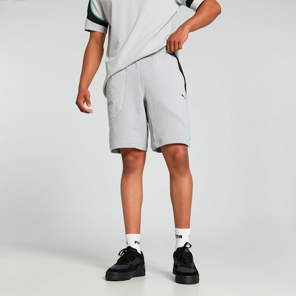 Mercedes-AMG Petronas F1® Men's Motorsport Sweat Shorts, Team Silver, extralarge-IND