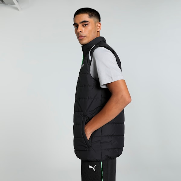 Mercedes-AMG Petronas F1® Men's Motorsport Padded Gilet, PUMA Black, extralarge-IND