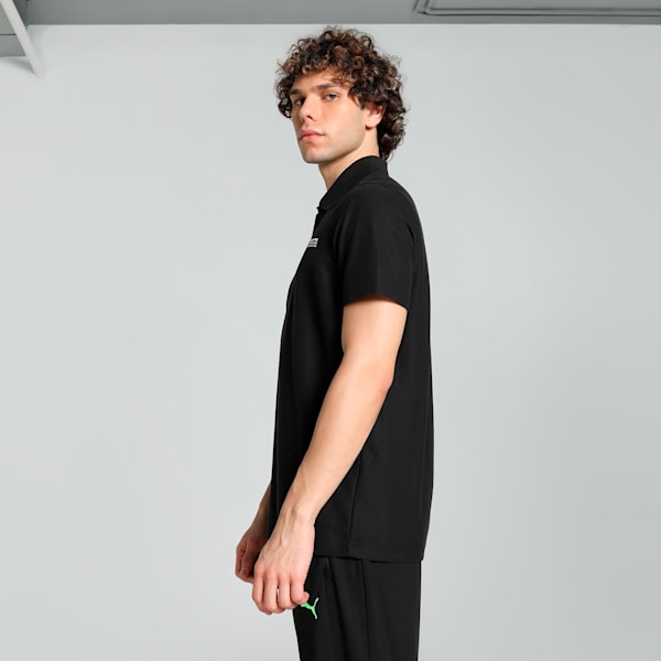 Mercedes-AMG Petronas F1® Pique Men's Motorsport Polo, PUMA Black, extralarge-IND