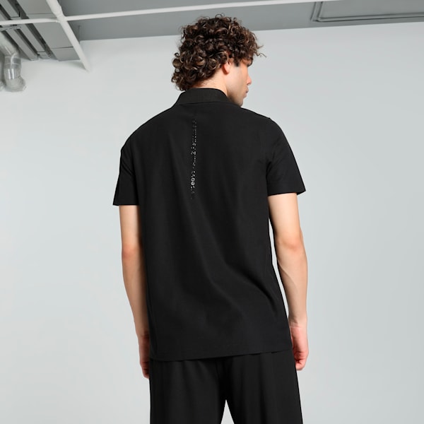 Mercedes-AMG Petronas F1® Pique Men's Motorsport Polo, PUMA Black, extralarge-IND