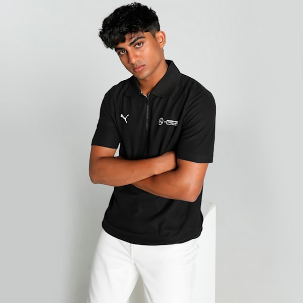 Mercedes-AMG Petronas F1® Men's Motorsport Polo, PUMA Black, extralarge-IND