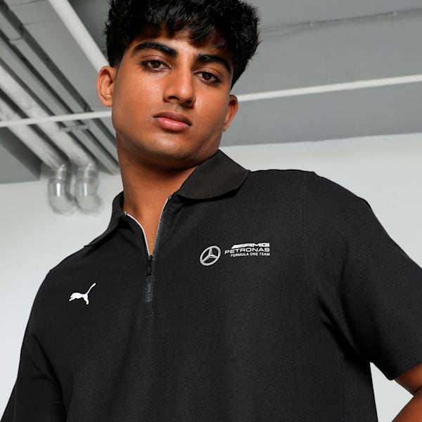 Mercedes-AMG Petronas F1® Men's Motorsport Polo, PUMA Black, extralarge-IND