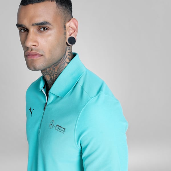 Mercedes-AMG Petronas F1® Men's Motorsport Polo, Sheen Green, extralarge-IND