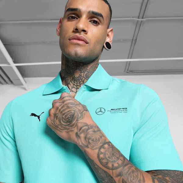 Mercedes-AMG Petronas F1® Men's Motorsport Polo, Sheen Green, extralarge-IND