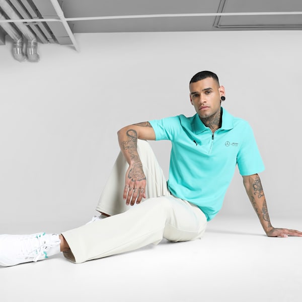 Mercedes-AMG Petronas F1® Men's Motorsport Polo, Sheen Green, extralarge-IND