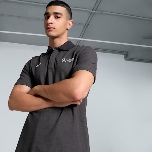 Mercedes-AMG Petronas F1® Two-Tone Men's Motorsport Polo, PUMA Black, extralarge-IND