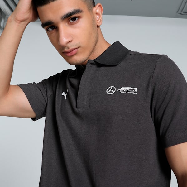 Mercedes-AMG Petronas F1® Two-Tone Men's Motorsport Polo, PUMA Black, extralarge-IND