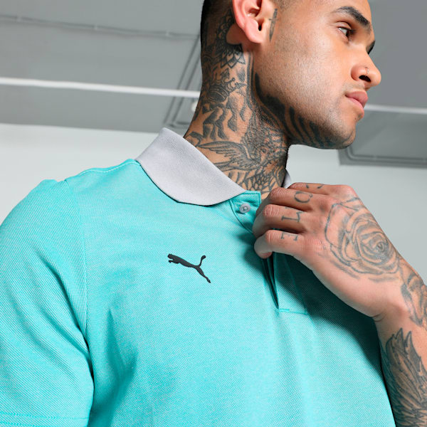 Mercedes-AMG Petronas F1® Two-Tone Men's Motorsport Polo, Team Silver, extralarge-IND