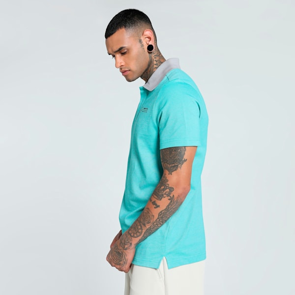 Mercedes-AMG Petronas F1® Two-Tone Men's Motorsport Polo, Team Silver, extralarge-IND