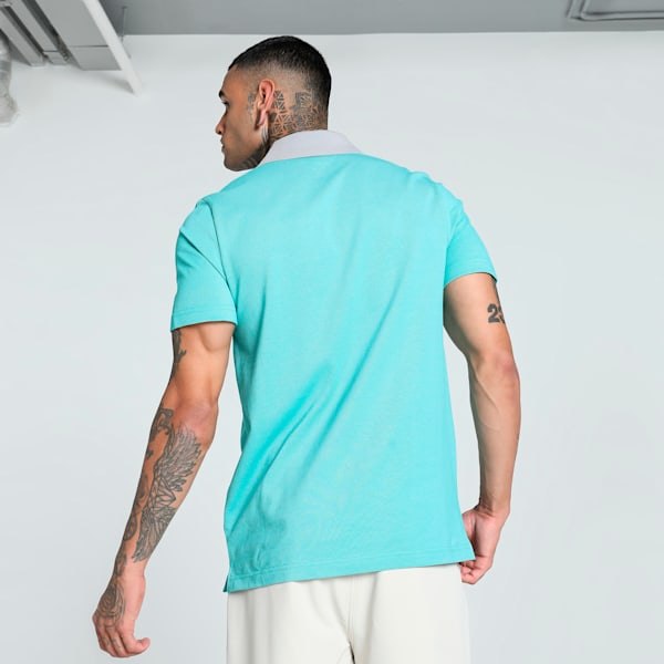 Mercedes-AMG Petronas F1® Two-Tone Men's Motorsport Polo, Team Silver, extralarge-IND