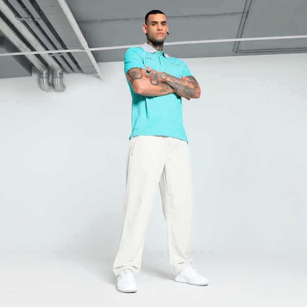 Mercedes-AMG Petronas F1® Two-Tone Men's Motorsport Polo, Team Silver, extralarge-IND