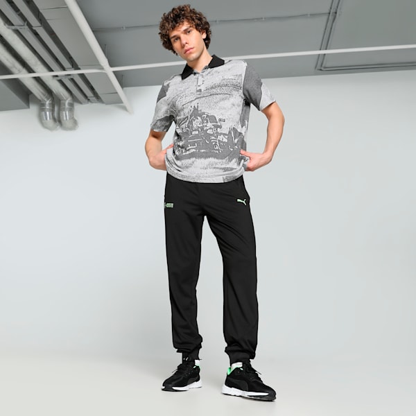 Mercedes-AMG Petronas F1® Jacquard Men's Motorsport Polo, PUMA Black, extralarge-IND