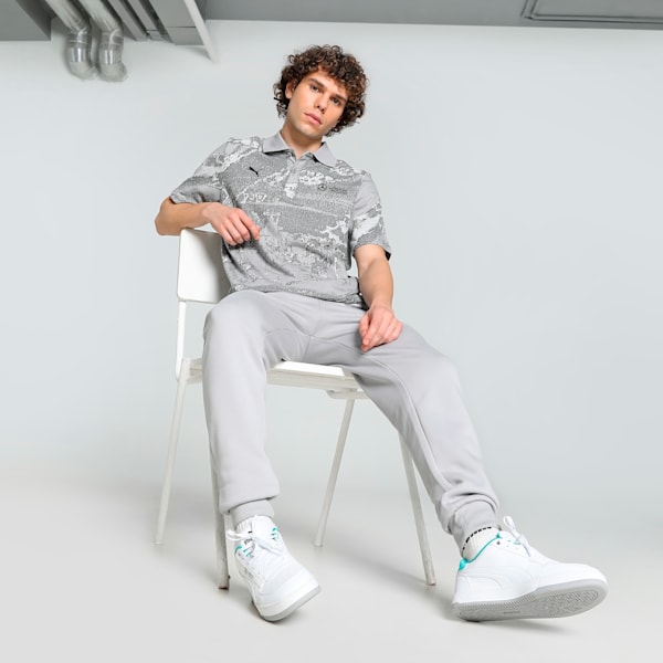 Mercedes-AMG Petronas F1® Jacquard Men's Motorsport Polo, Team Silver, extralarge-IND