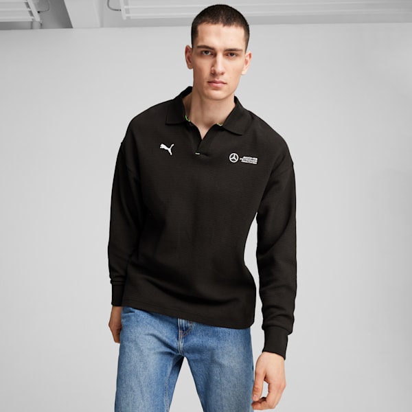 Mercedes AMG Petronas F1 Men s Long Sleeve Polo PUMA