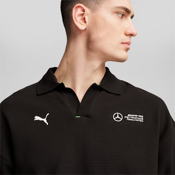 Mercedes-AMG Petronas F1® Men's Long Sleeve Polo, PUMA Black, extralarge