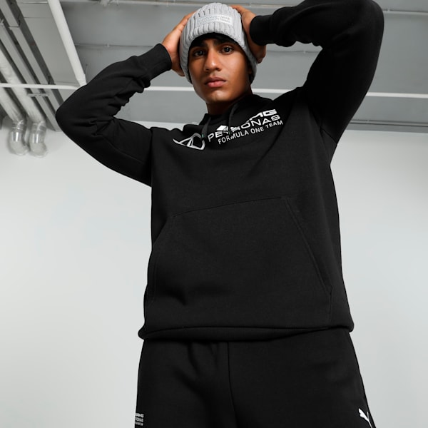 Mercedes-AMG Petronas F1® Men's Motorsport Hoodie, PUMA Black, extralarge-IND