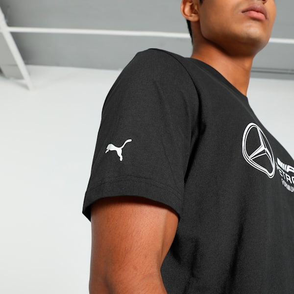 Mercedes-AMG Petronas F1® Logo Men's Motorsport Tee, PUMA Black, extralarge-IND